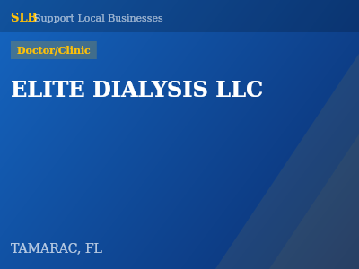 ELITE DIALYSIS LLC — Doctor/Clinic in TAMARAC, FL