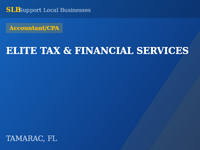 ELITE TAX & FINANCIAL SERVICES — Accountant/CPA in TAMARAC, FL