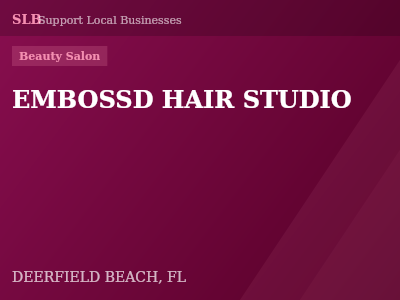 EMBOSSD HAIR STUDIO — Beauty Salon in DEERFIELD BEACH, FL