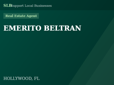EMERITO BELTRAN — Real Estate Agent in HOLLYWOOD, FL