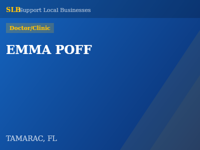 EMMA POFF — Doctor/Clinic in TAMARAC, FL