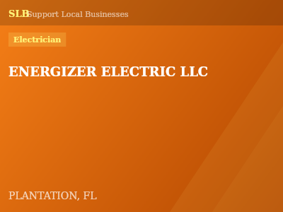 ENERGIZER ELECTRIC LLC — Electrician in PLANTATION, FL