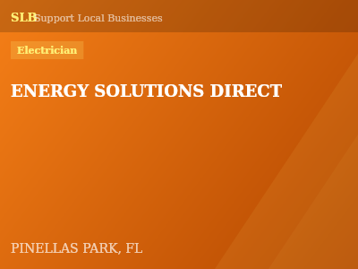 ENERGY SOLUTIONS DIRECT — Electrician in PINELLAS PARK, FL
