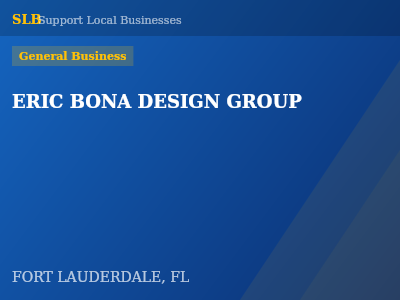 ERIC BONA DESIGN GROUP — General Business in FORT LAUDERDALE, FL