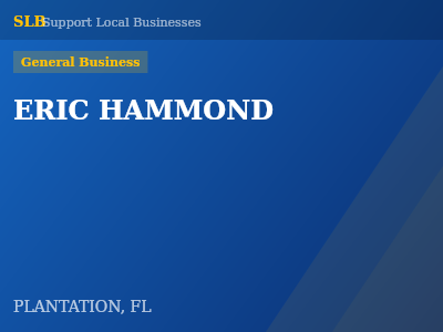 ERIC HAMMOND — General Business in PLANTATION, FL