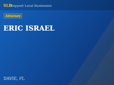 ERIC ISRAEL — Attorney in DAVIE, FL