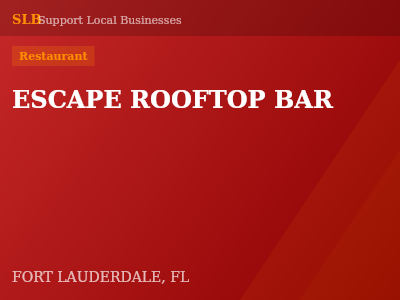 ESCAPE ROOFTOP BAR — Restaurant in FORT LAUDERDALE, FL