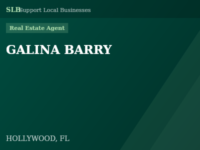 GALINA BARRY — Real Estate Agent in HOLLYWOOD, FL