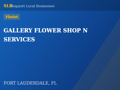 GALLERY FLOWER SHOP N SERVICES — Florist in FORT LAUDERDALE, FL