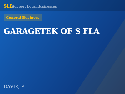 GARAGETEK OF S FLA — General Business in DAVIE, FL