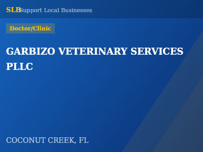 GARBIZO VETERINARY SERVICES PLLC — Doctor/Clinic in COCONUT CREEK, FL