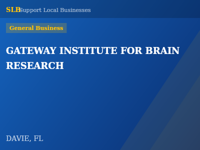 GATEWAY INSTITUTE FOR BRAIN RESEARCH — General Business in DAVIE, FL