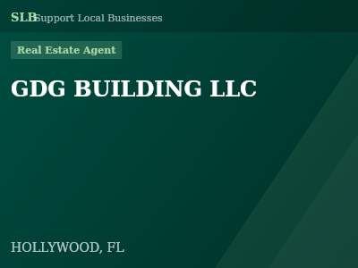 GDG BUILDING LLC — Real Estate Agent in HOLLYWOOD, FL