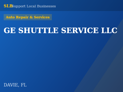 GE SHUTTLE SERVICE LLC — Auto Repair & Services in DAVIE, FL