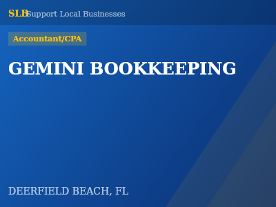 GEMINI BOOKKEEPING — Accountant/CPA in DEERFIELD BEACH, FL