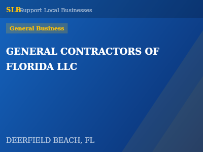 GENERAL CONTRACTORS OF FLORIDA LLC — General Business in DEERFIELD BEACH, FL