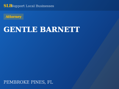 GENTLE BARNETT — Attorney in PEMBROKE PINES, FL