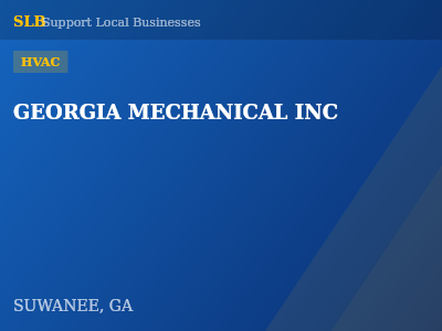GEORGIA MECHANICAL INC — HVAC in SUWANEE, GA