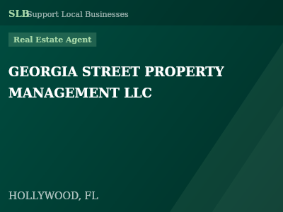 GEORGIA STREET PROPERTY MANAGEMENT LLC — Real Estate Agent in HOLLYWOOD, FL