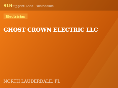 GHOST CROWN ELECTRIC LLC — Electrician in NORTH LAUDERDALE, FL