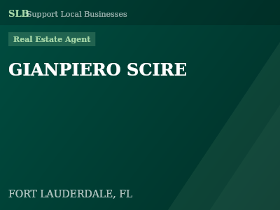 GIANPIERO SCIRE — Real Estate Agent in FORT LAUDERDALE, FL