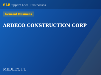 ARDECO CONSTRUCTION CORP — General Business in MEDLEY, FL