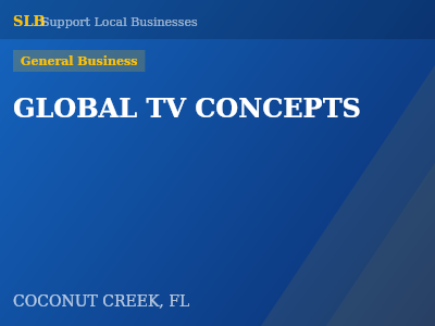 GLOBAL TV CONCEPTS — General Business in COCONUT CREEK, FL