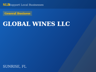 GLOBAL WINES LLC — General Business in SUNRISE, FL
