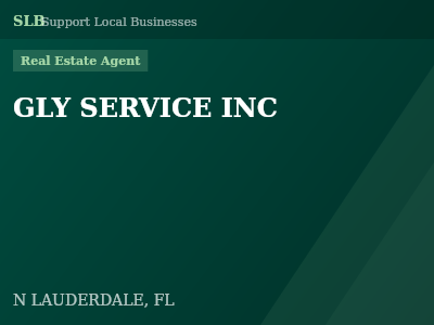 GLY SERVICE INC — Real Estate Agent in N LAUDERDALE, FL