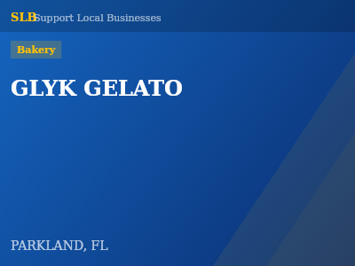 GLYK GELATO — Bakery in PARKLAND, FL