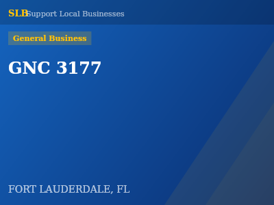 GNC 3177 — General Business in FORT LAUDERDALE, FL
