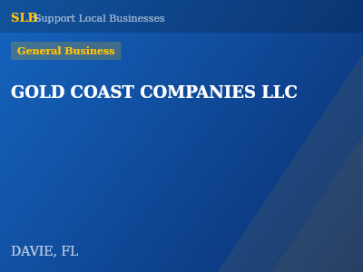 GOLD COAST COMPANIES LLC — General Business in DAVIE, FL