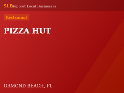 PIZZA HUT — Restaurant in ORMOND BEACH, FL