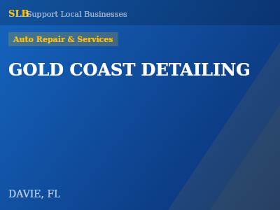 GOLD COAST DETAILING — Auto Repair & Services in DAVIE, FL