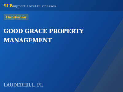 GOOD GRACE PROPERTY MANAGEMENT — Handyman in LAUDERHILL, FL