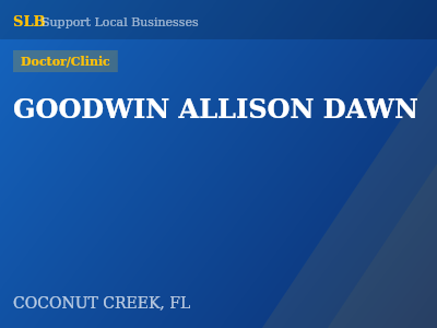 GOODWIN ALLISON DAWN — Doctor/Clinic in COCONUT CREEK, FL