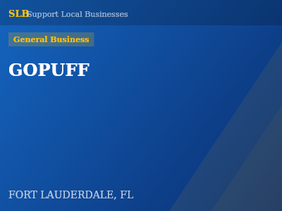 GOPUFF — General Business in FORT LAUDERDALE, FL