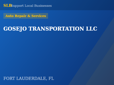 GOSEJO TRANSPORTATION LLC — Auto Repair & Services in FORT LAUDERDALE, FL