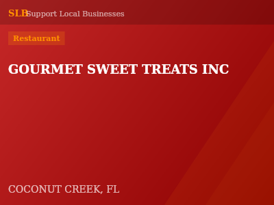 GOURMET SWEET TREATS INC — Restaurant in COCONUT CREEK, FL