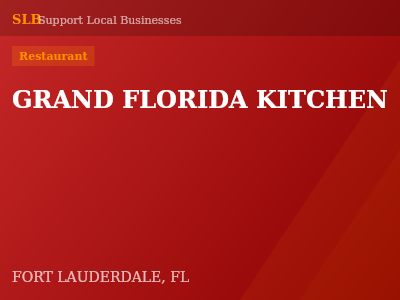 GRAND FLORIDA KITCHEN — Restaurant in FORT LAUDERDALE, FL