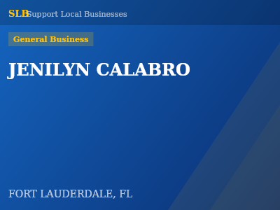 JENILYN CALABRO — General Business in FORT LAUDERDALE, FL