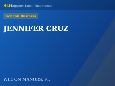 JENNIFER CRUZ — General Business in WILTON MANORS, FL