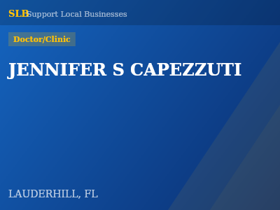 JENNIFER S CAPEZZUTI — Doctor/Clinic in LAUDERHILL, FL