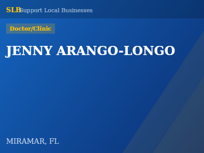 JENNY ARANGO-LONGO — Doctor/Clinic in MIRAMAR, FL