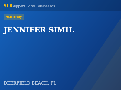 JENNIFER SIMIL — Attorney in DEERFIELD BEACH, FL