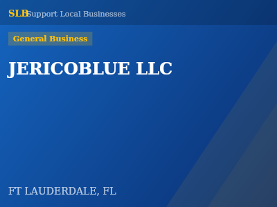 JERICOBLUE LLC — General Business in FT LAUDERDALE, FL