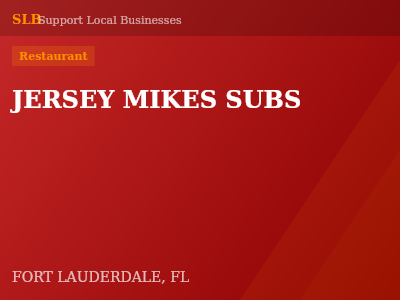 JERSEY MIKES SUBS — Restaurant in FORT LAUDERDALE, FL