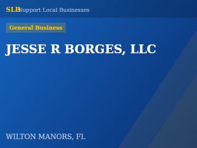 JESSE R BORGES, LLC — General Business in WILTON MANORS, FL