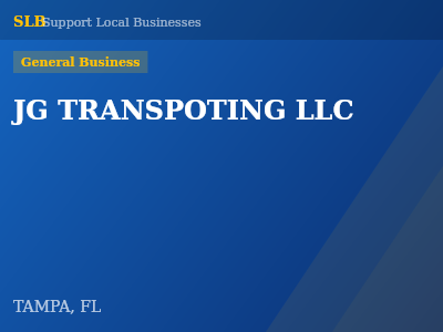 JG TRANSPOTING LLC — General Business in TAMPA, FL