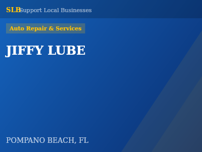 JIFFY LUBE — Auto Repair & Services in POMPANO BEACH, FL